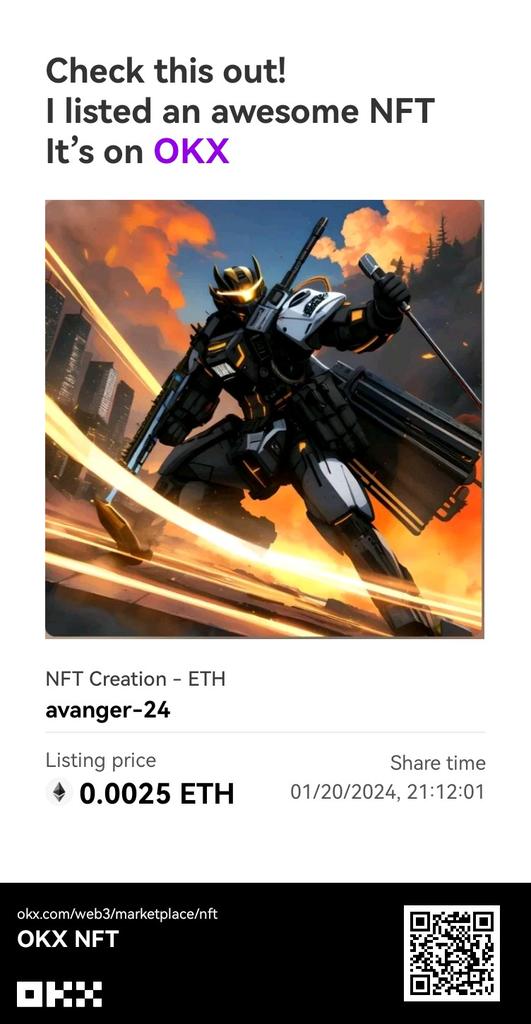 Tahir66135342's tweet photo. #avanger
#Avanger-24
#nft
#marketnft
#OKX
#OpenSea
#rible
#Ethereum https://t.co/TMfEjbnyNJ