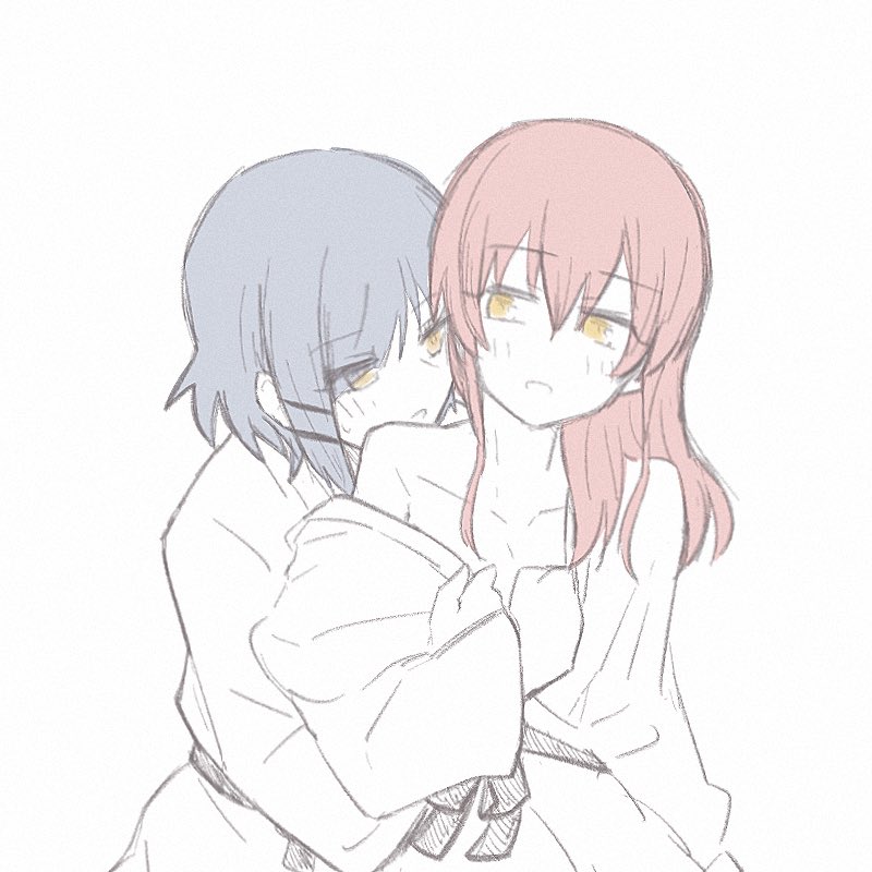 喜多郁代 ,山田リョウ 「#リョウ喜多  rkgk」|ヤカゼ YKZのイラスト