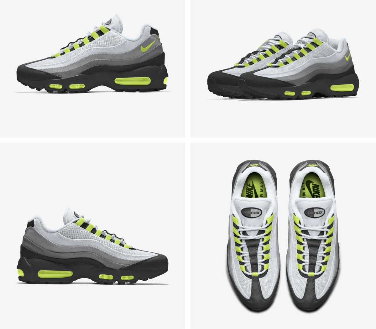 #ad 🔋 OG Neon Air Max 95 Restock At Nike?! 🔋 The BY version is now LIVE! Link > c.thesolesupplier.co.uk/z2pdL