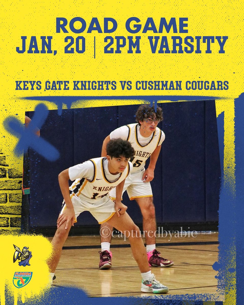 KeysGateMBB's tweet photo. GAMEDAY❗️Your Knights are feeling blessed to be able to go on the road to take on the Cushman Cougars💯
Come out and support your Knights in a great matchup let’s go get that dub 🔥
#SecureTheGate 
#UknightedWeStand⚔️ 
#KeysGateNation https://t.co/2Q5otlqjm9
