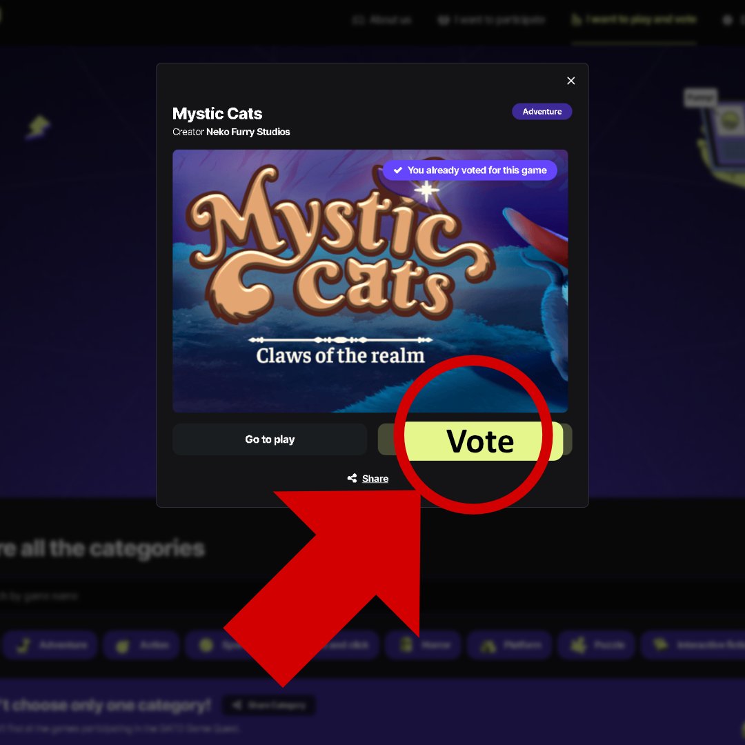 NekoFantasyProd's tweet photo. (1/2)
Starting the year🥳 by participating in a video game contest🎮
And with nothing but my star game 🧙Mystic Cats🐈

Support the cause🙏 by voting for the game at the following link:
https://t.co/PM4JNDZYtM

#ScreenshotSaturday #gamedev #indiegames #unity #cats #cat https://t.co/68iH8tp8p9