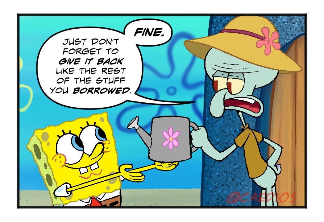 CaeDios's tweet photo. A sequel episode to Sailor Mouth where SpongeBob learns about "Flipping The Bird" #SpongeBob https://t.co/TJIllHb4ri