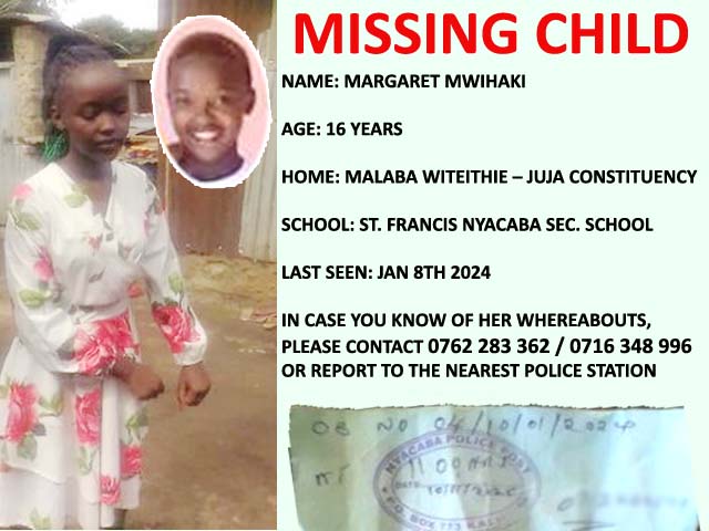 MISSING CHILD