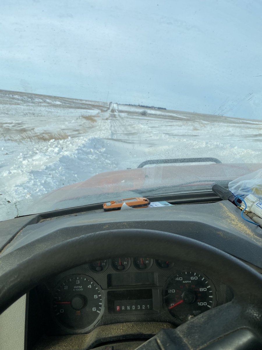 Bonehead move and I never should have came down this road. Buried the old F350. Thankfully I’m only 1.5 miles from the farm and help is on the way.