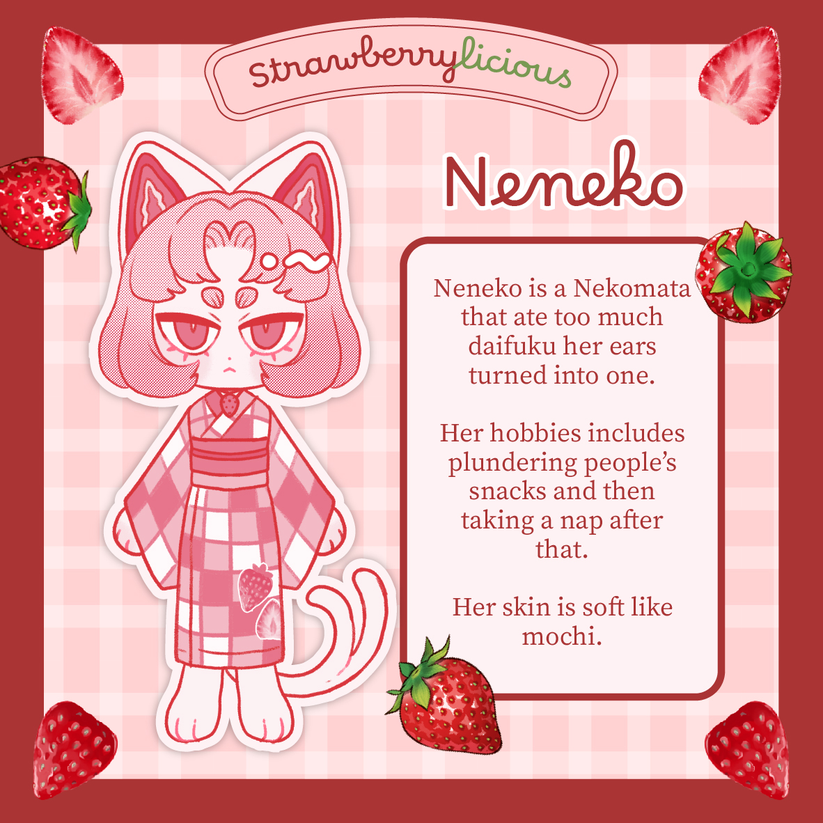 Posting more profiles today! our spicier Strawberry Individual, Neneko! 