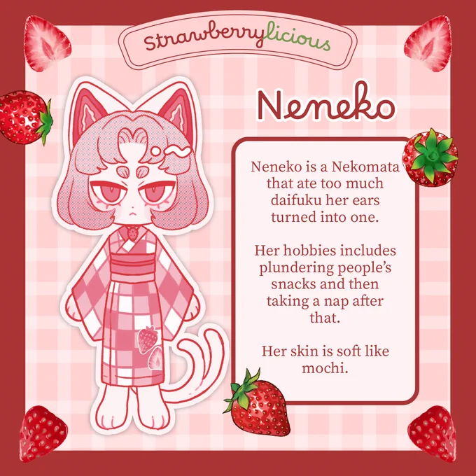 Posting more profiles today! our spicier Strawberry Individual, Neneko! 