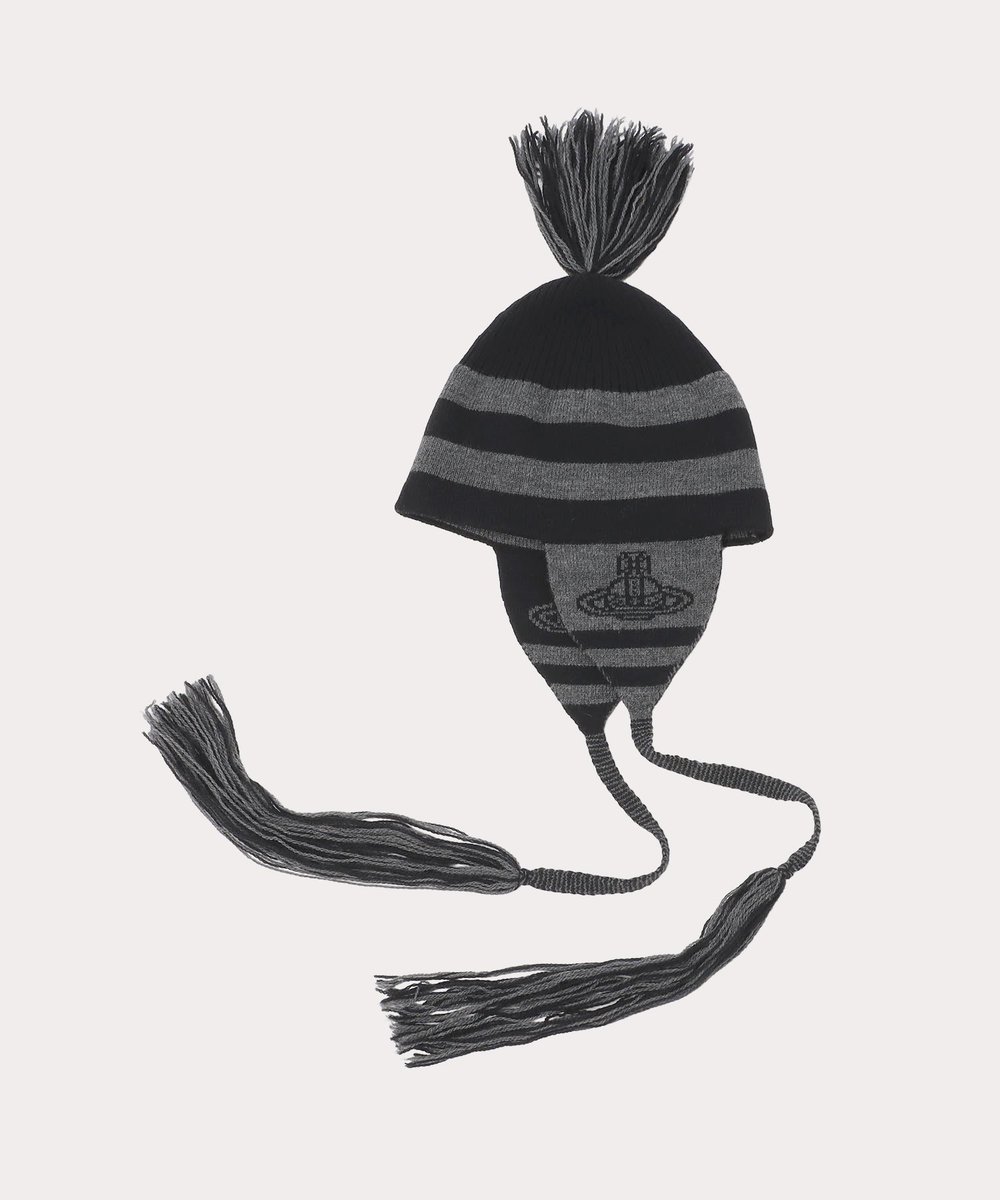 【新品未使用】Vivienne Westwood 耳当て帽子バラクラバ ／タグ付 Vivienne Westwood(ヴィヴィアンウエストウッド) Reprint knit