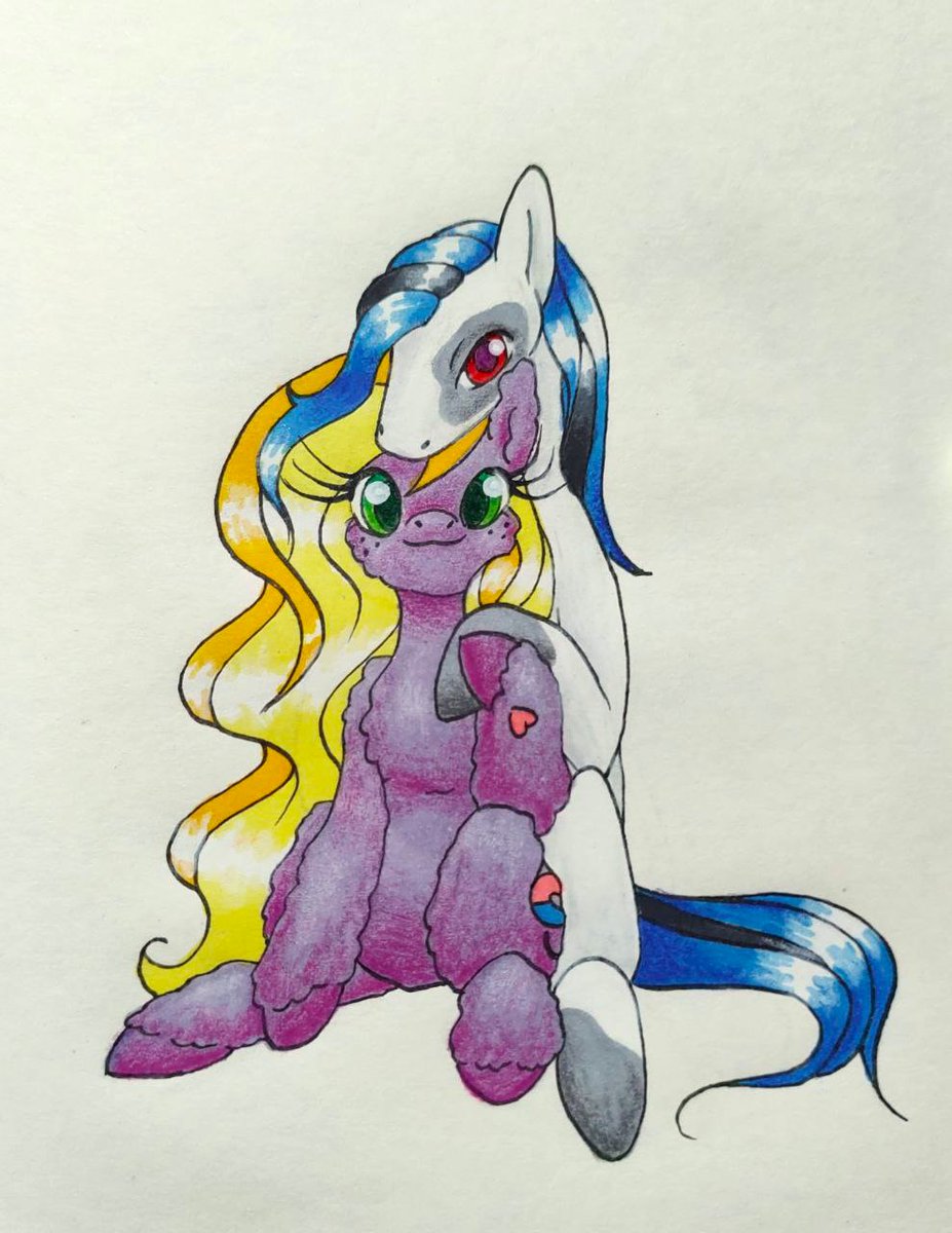 Our entry to be part of the Derpibooru 2024 community collab.

A pair of very close friends