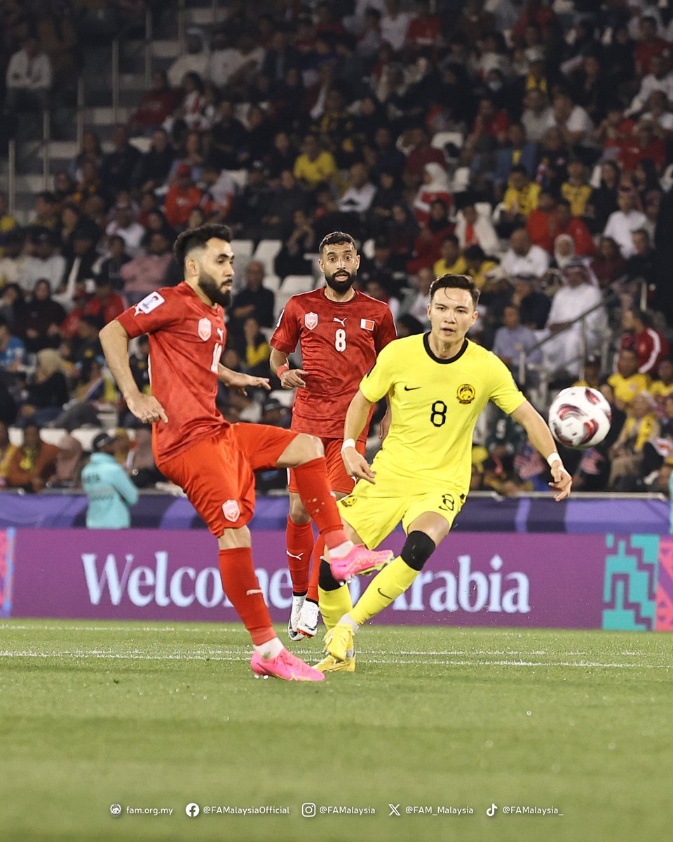 FAM_Malaysia's tweet photo. Keputusan Masa Penuh

Kumpulan E, Piala Asia 2023 | Sabtu, 20 Januari 2024

BAHRAIN 🇧🇭 1-0 🇲🇾 MALAYSIA

⚽️ Ali Madan 90'+5

#FAM #HarimauMalaya #AsianCup2023 https://t.co/HnXOsgu2JI