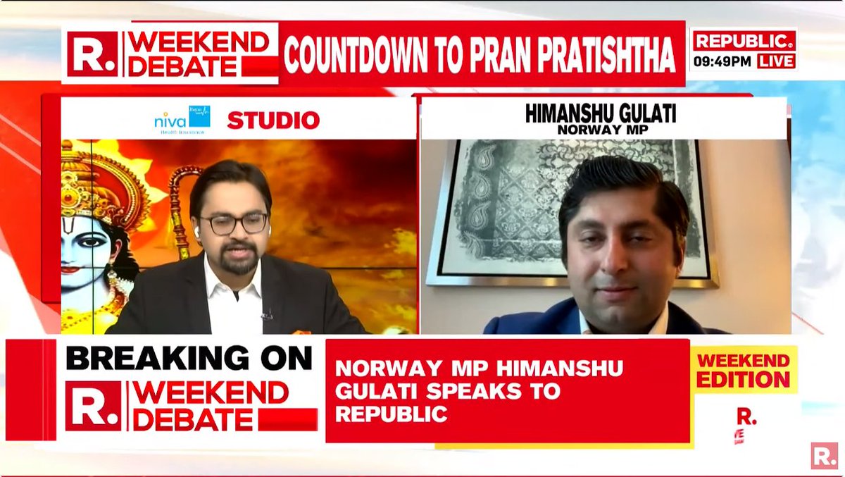 #LIVE | India, the Hindu culture and its spiritualism are known as mode of 'harmony' in the West: Norwegian MP Himanshu Gulati

Tune in here to watch - youtube.com/watch?v=r20UHl… #RamMandir #Ayodhya #PranPratistha #RamLalla
