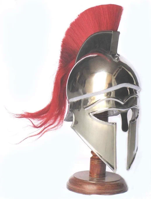 I love that it makes you think the red hair on the armor is the crest thing that some knights helmets have but then it's her actual hair 