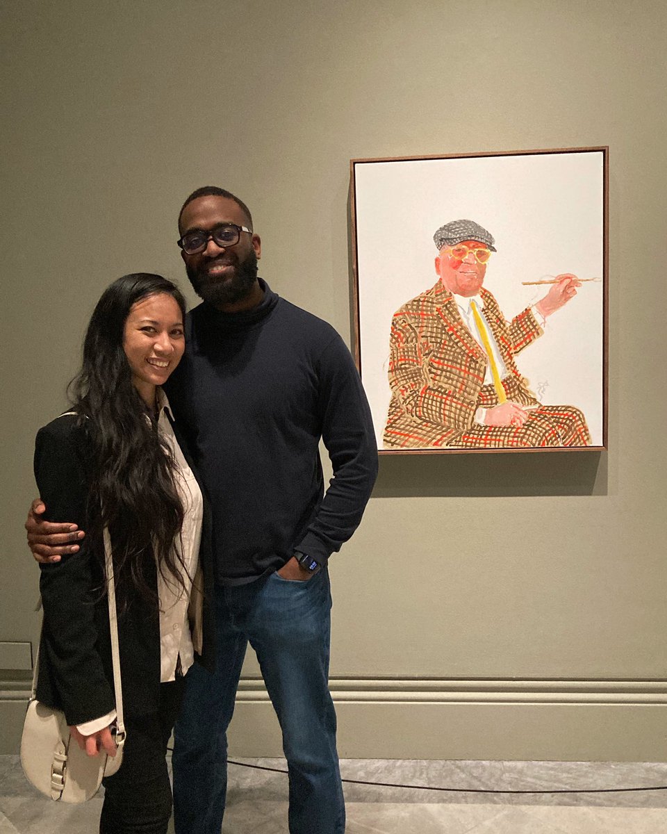 raquelmacartney's tweet photo. We had a brilliant time seeing the David Hockney ‘Drawing From Life,’ show last night. Chuffed to be rewarded winning tickets from the Art of London and the National Portrait Gallery (thank you so much!) On til 21st. A must see!

@theartofldn @NPGLondon @kashora @raquelmacartney https://t.co/OW547ehEbl
