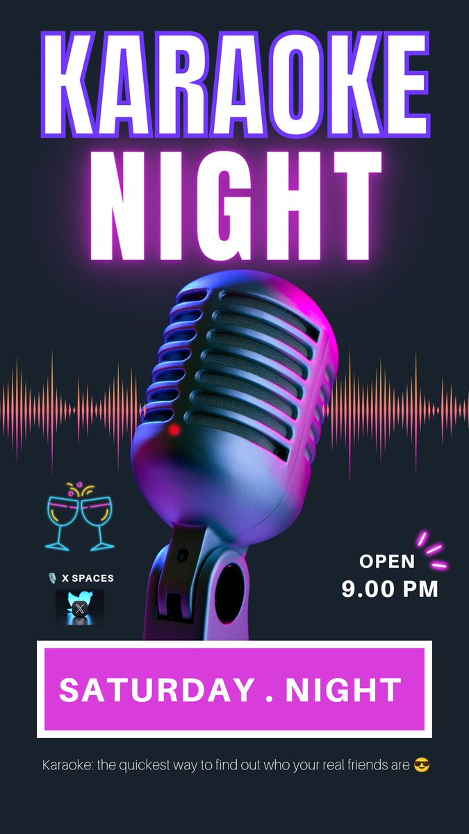 It's about that time my people...First Karaoke of the year🎉❤️
It's been a while but we are back!!
Grab your glass and come let's sing and vibe 🎙️✨ 
#Latenightkaraoke #karaokenight #vibescentral