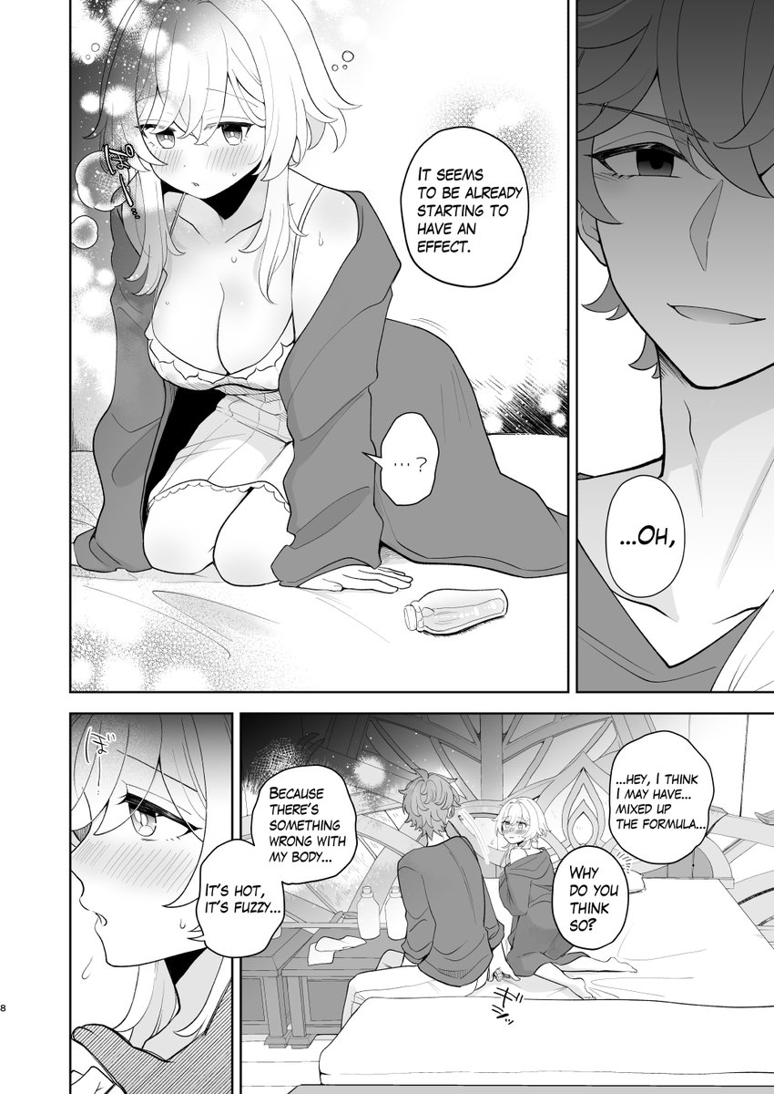 Thank you for your patience! The translation is finished. I hope you enjoy it🙇‍♀️ #chilumi  【R18】花に溺れて【English ver.】 | 杜々屋@BOOTH  #booth_pm