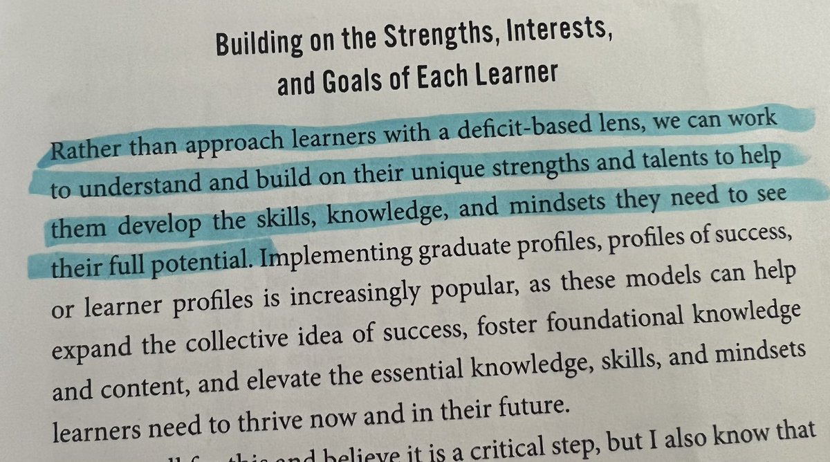 Love this thought shared by @katiemartinedu, a way to look at our students and focus on their unique strengths to foster learning #EvolvingEducation #MUEdD #MUSOE @DrGeorge_MU