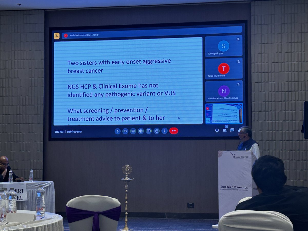 Tejaswi Kanala MD (@tskanala) on Twitter photo A very classic Dr <a href="/RajivSarin5/">Rajiv Sarin MD</a> move is peddling back to clinical history from any cross roads. Here he is advocating for the same when germline genomics throws no light on the phenotypic presentation. A very classic Dr <a href="/RajivSarin5/">Rajiv Sarin MD</a> move is peddling back to clinical history from any cross roads. Here he is advocating for the same when germline genomics throws no light on the phenotypic presentation.