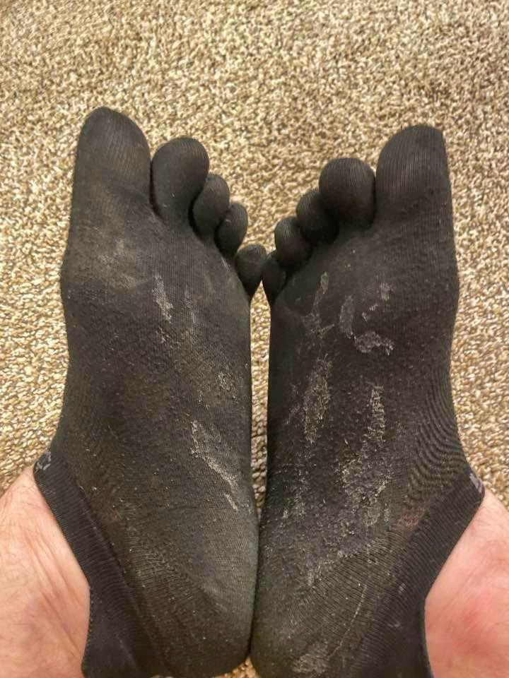 stlfa1213's tweet photo. These toe socks have seen it all. 
#sockjob #sockfetish #cumsocks #toesocks #smellysocks #filthysocks #dirtysocks #sockporn https://t.co/VrvNlq8yUL