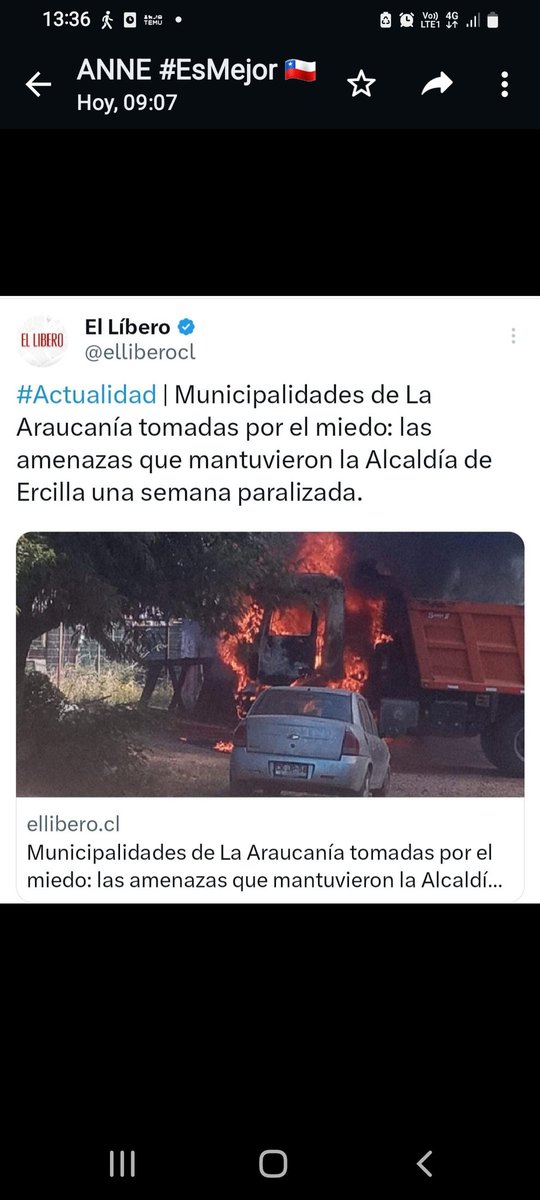 SIGUE SIENDO LINDO EL SUR DE CHILE? CON TERRORISMO? O ES OTRA SENSACIÓN? @joseantoniokast @Carolina_Toha @biobio @DrManuelMonsalv @dipuBobadilla @MaxiPatriota @RudyPetrikowski @melnicksergio @PELUSA31573497 @jenizaro11 @maurovrios @aprachile @Flo_MDX @mortizherrera