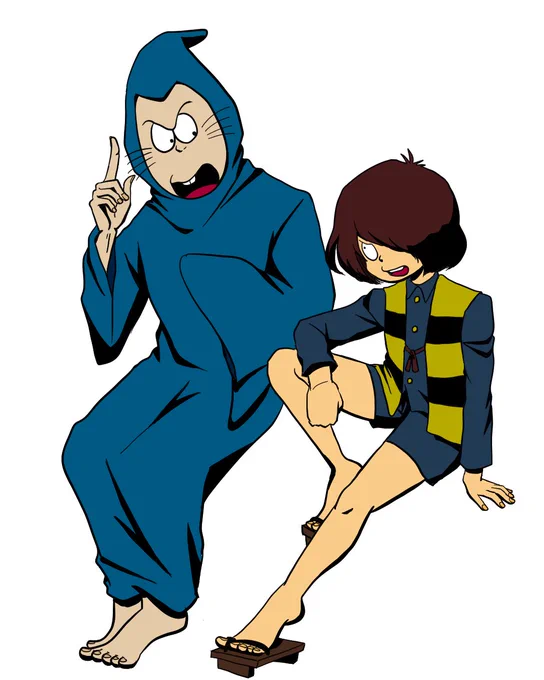 鬼太郎とねずみ男 