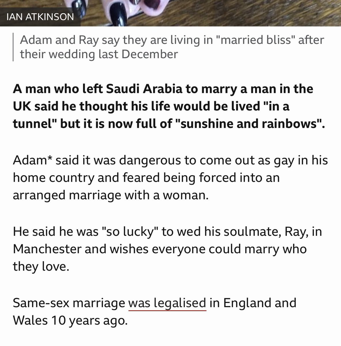 neilatheexposer's tweet photo. #saudi_man fled his country to marry his soulmate (another man) ๐จ๐ผโ๐คโ๐จ๐ฟ in Manchester UK ๐ฌ๐ง https://t.co/GNxSQ1UyjC