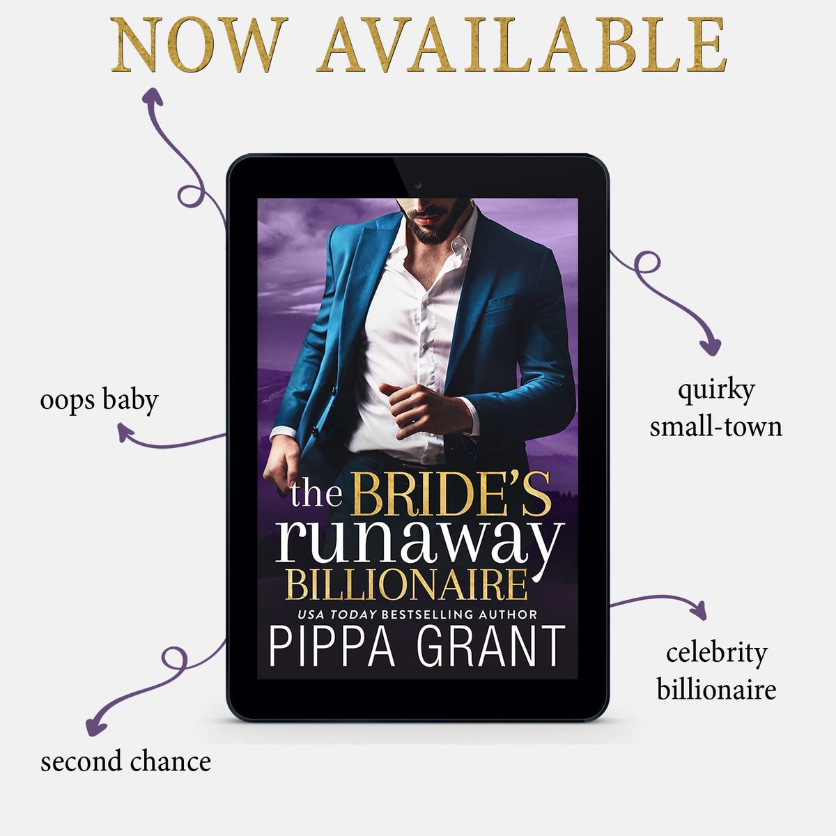 #NEW #KU “Pippa Grant's amazing storytelling and unforgettable characters left me in awe.” The Bride's Runaway Billionaire by @ReadPippa #ThreeBFFSandaWedding buff.ly/3u0kVLr (affiliate)
