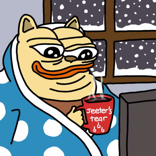 chonkycom's tweet photo. GM 

THE BEST PART OF WAKING UP 

IS JEETERS TEARS IN MY CUP ☕️ https://t.co/si1SOzNp6L