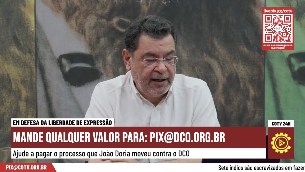 'Essa semana temos uma situação que é particularmente esclarecedora. A CONIB entrou com vários processos para retirar do ar várias postagens do jornalista @brealt, alegando que suas postagens estimulam o ódio, incitam o preconceito e tal. Logicamente, é uma alegação curiosa,…