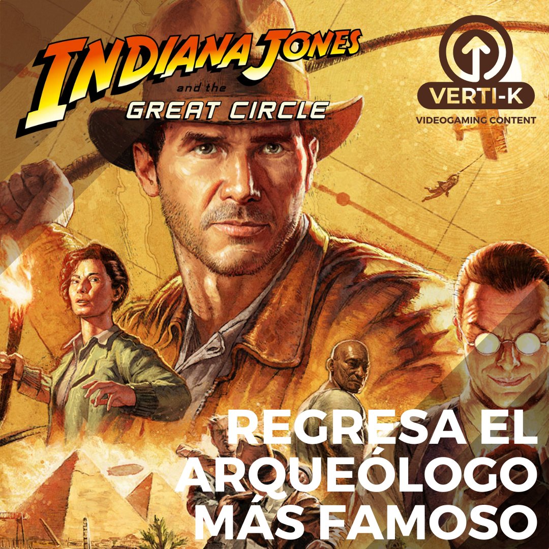 BetaVertiK's tweet photo. #IndianaJones regresa a los videojuegos con #TheGreatCircle
Estará disponible este año para #PC #XboxSeries X/S y #GamePass

#Vertik #betaVertik #HarrisonFord #IndianaJonesAndTheGreatCircle #PCGaming #PCMasterRace #Xbox #Bethesda #MachineGames https://t.co/CbkTyy3lvc