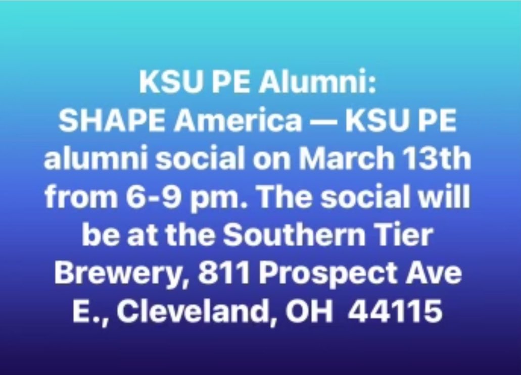 Kent State PE, Health & Sport Exploration (PHASE) tweet media