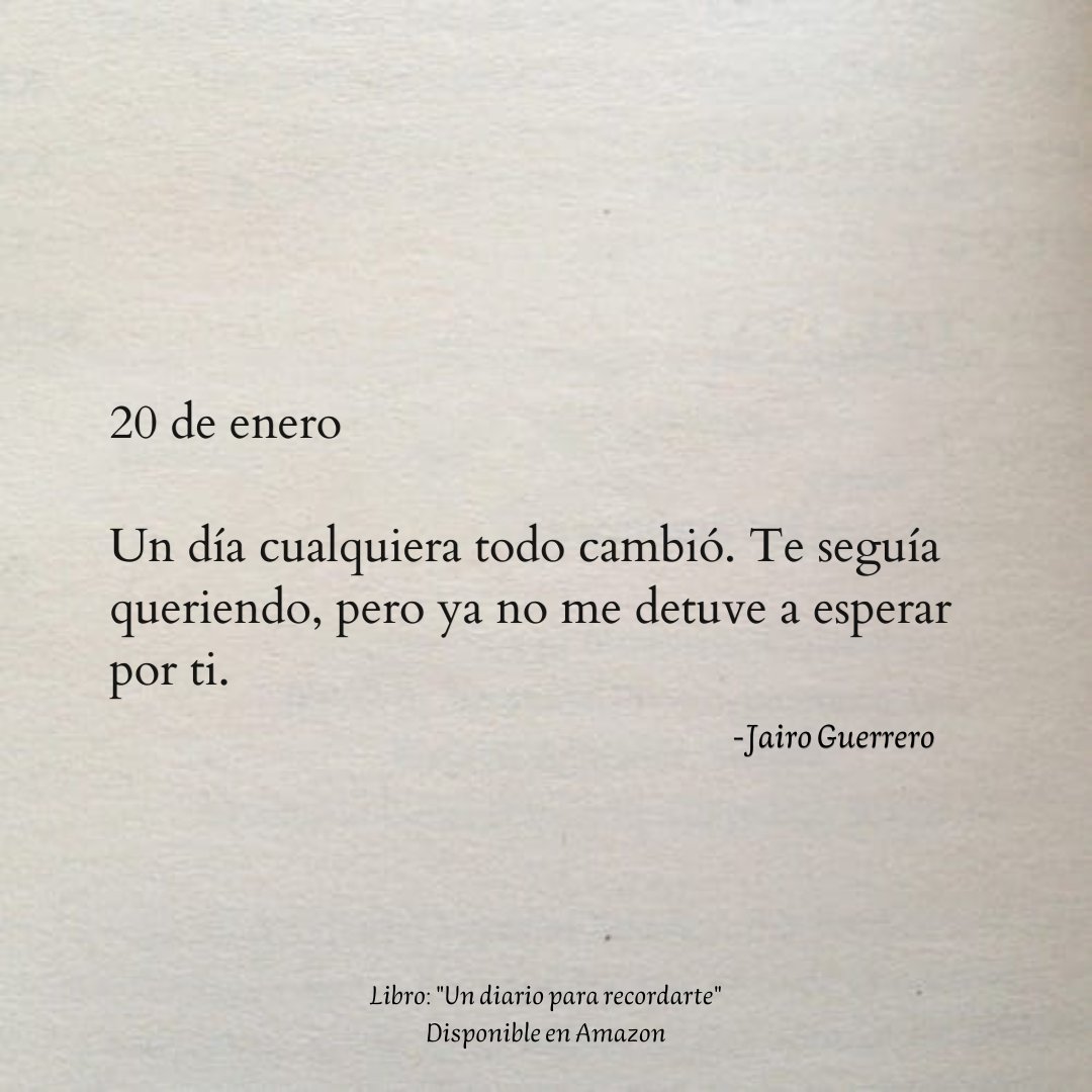 JaiiWriter's tweet photo. 20 de enero. ✍🏼 https://t.co/Oh1CgAMU1M