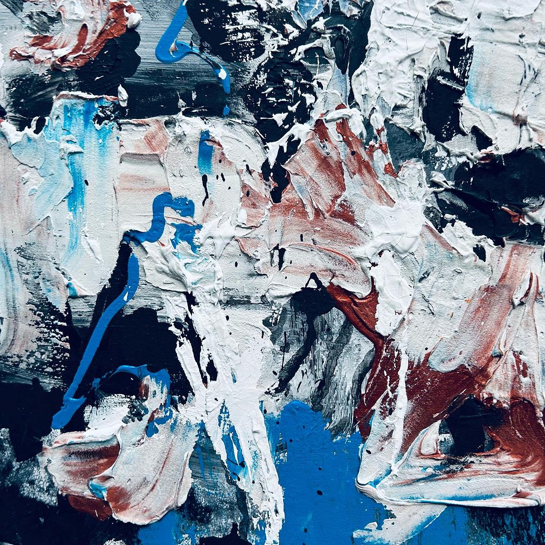 blueeye_queen's tweet image. My first set of abstract paintings to start off the year - pew pew // 2024 is going to be a GREAT year for expressing. 🎨🎨 #createart