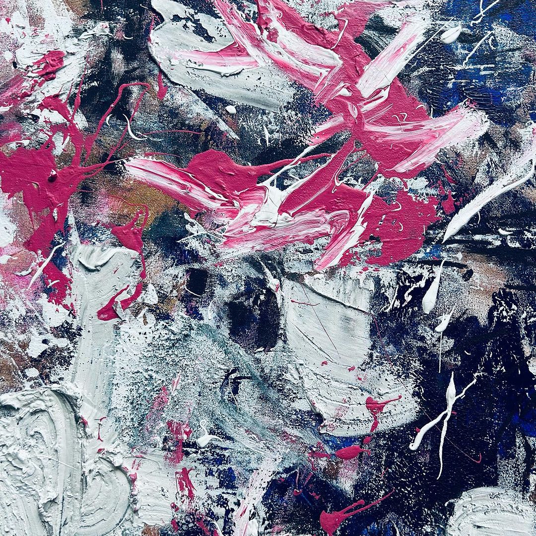 blueeye_queen's tweet image. My first set of abstract paintings to start off the year - pew pew // 2024 is going to be a GREAT year for expressing. 🎨🎨 #createart