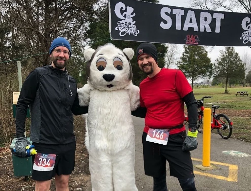 Bg262's tweet photo. The 3rd race in the Winter Sprinter Race Series is NEXT SATURDAY, 1/27 @LostRiverCave. Register to run the 10th annual Snow Flurry Scurry 5K and get your photo taken with the White Squirrel!

📸 Previous years
#bg262 #snowflurryscurry #whitesquirrel #raceseries #wintersprinter https://t.co/qVoKU5FyqS