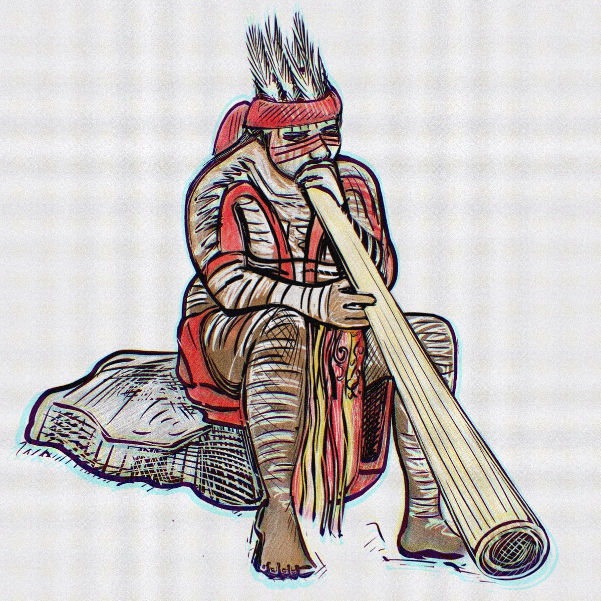 wolfjnewton's tweet photo. Australia Day January 26th #notthedatetocelebrate
#australiaday2024 #invasionday #indigenouspeoplesday #painting #indigenous #illustration #sketch #aboriginal #australia #art #artforsale #australiaday #indigenous #january26th #woodblockprint #artist #contemporaryart #modernart https://t.co/KbrbXz9trp
