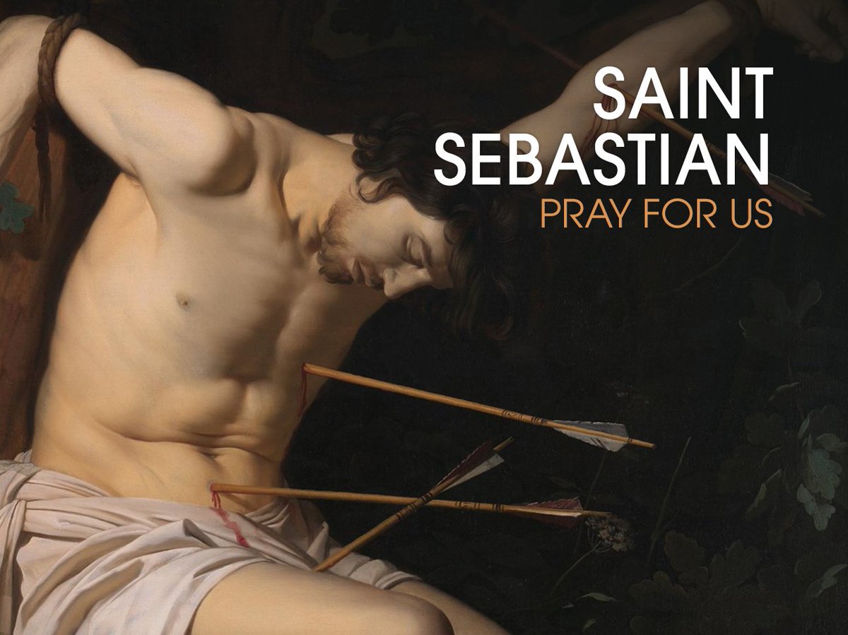 St.OfDay+St.Sebastian d.c.288 A.D born inGaul, present-day France.Went toRome toserve &encourage theChristians whowere being persecuted under theRoman Emperor Diocletian. To doso effectively&without suspicion,he enrolled inthe Roman army as anofficer.Encourage faith of Christians