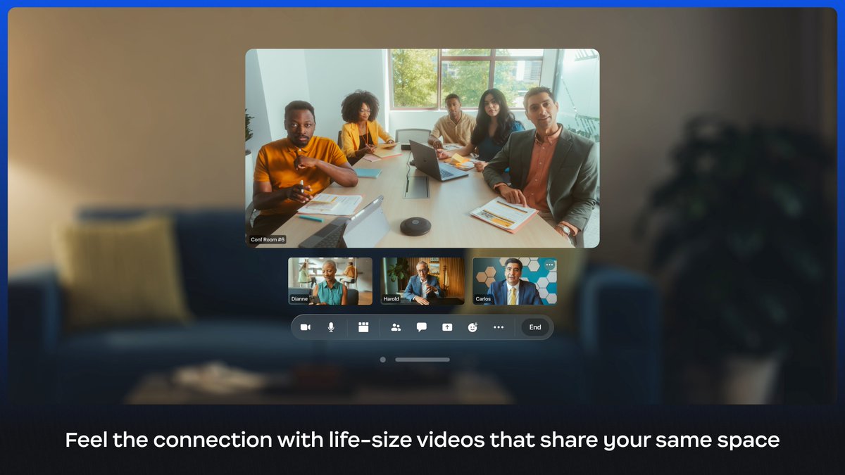 First look at Zoom for Apple Vision Pro!