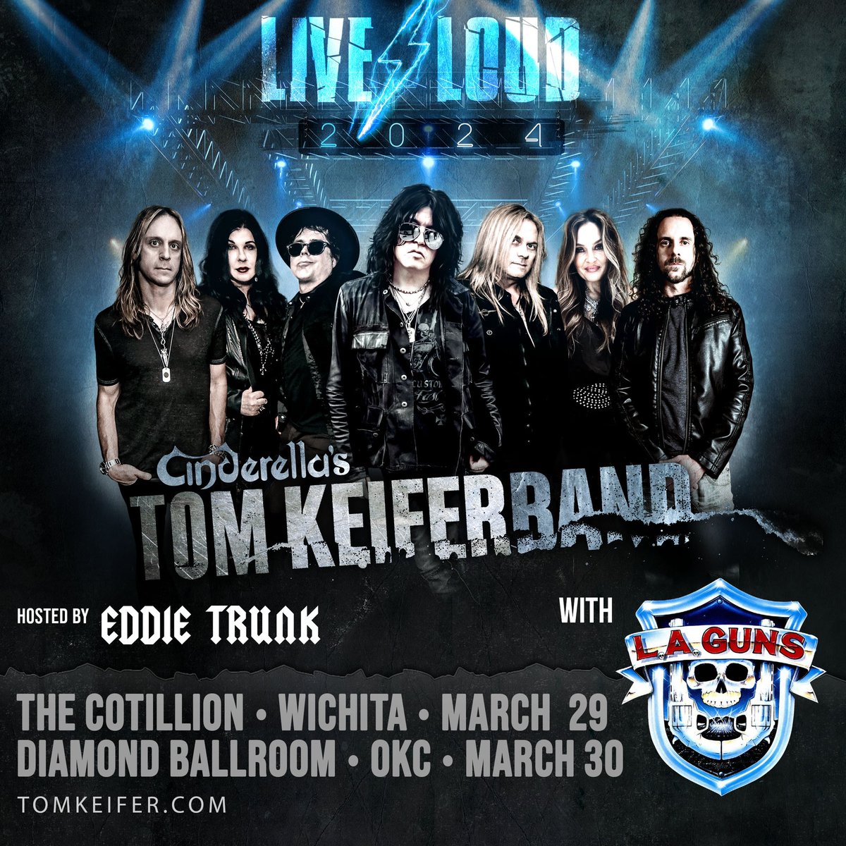 I’ve just been added to two coming <a href="/TomKeiferMusic/">Tom Keifer</a> @laguns shows coming in March to Wichita &amp; OKC! Get your tickets now for these two outstanding truly live live bands! See you soon if in these cities.