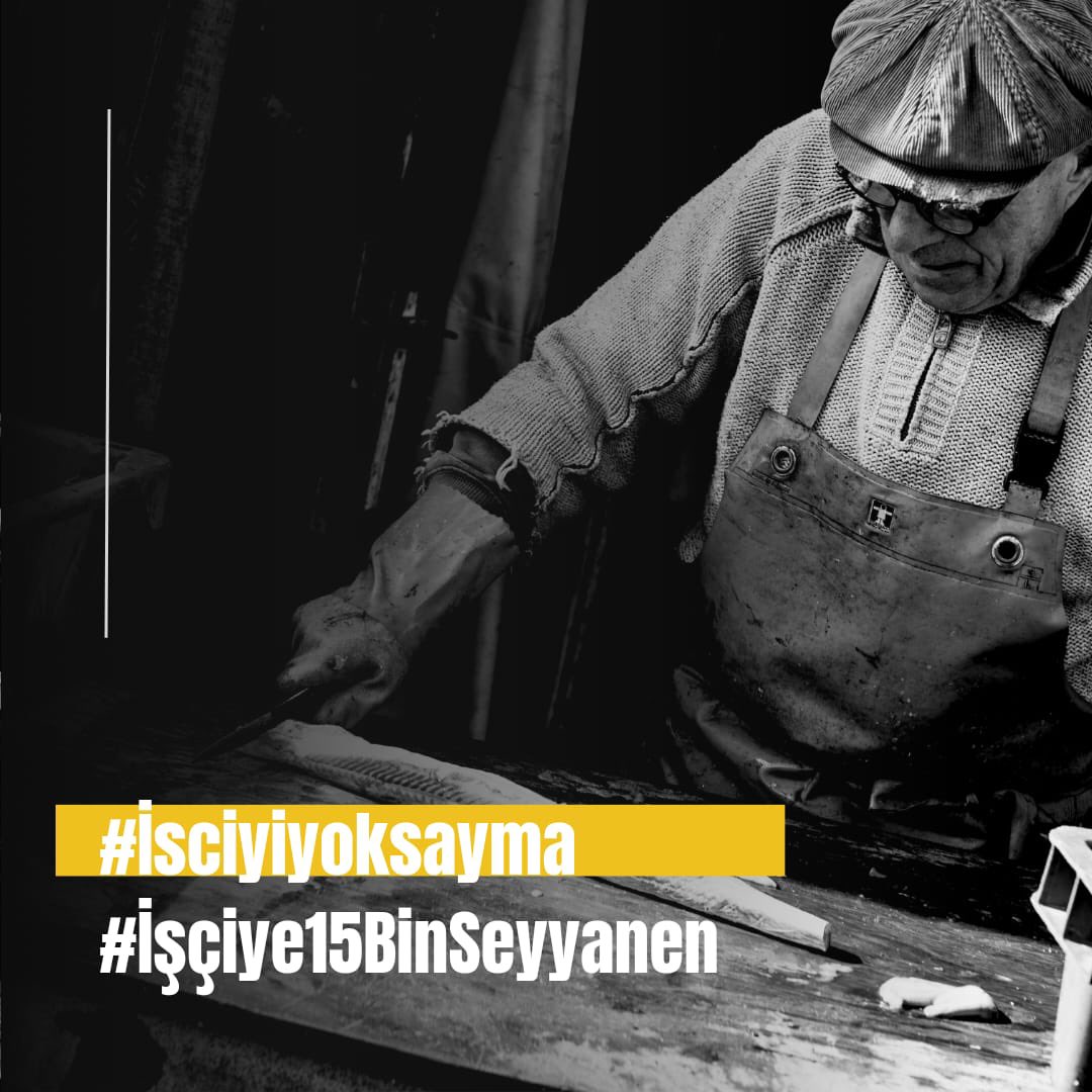 Memura verilen seyyanen zam işçiyede verilmeli, aradaki ücret uçurumu bir an önce kapatılmalıdır
Toplu sözleşme zam aylarında ve oranlarında  birliktelik sağlanmalı, 
1 Ocaktan geçerli olmak üzere işçiye refah payı verilmelidir <a href="/isikhanvedat/">Prof. Dr. Vedat Işıkhan</a> 
#İşçiye15BinSeyyanen
#isciyiyoksayma