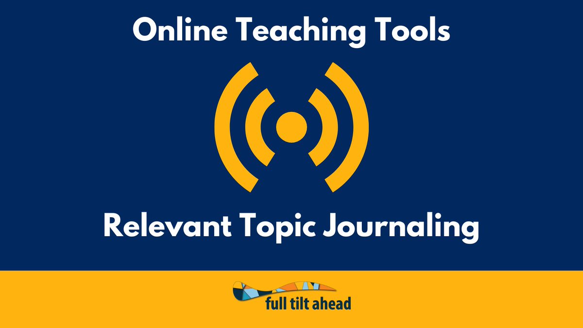 "Relevant Topic Journaling" is a great technique to get your students to connect personally with course content. Check out our blog on how to use it in your class today!

#onlinelearning #elearning #highered

bit.ly/3sSLUnN