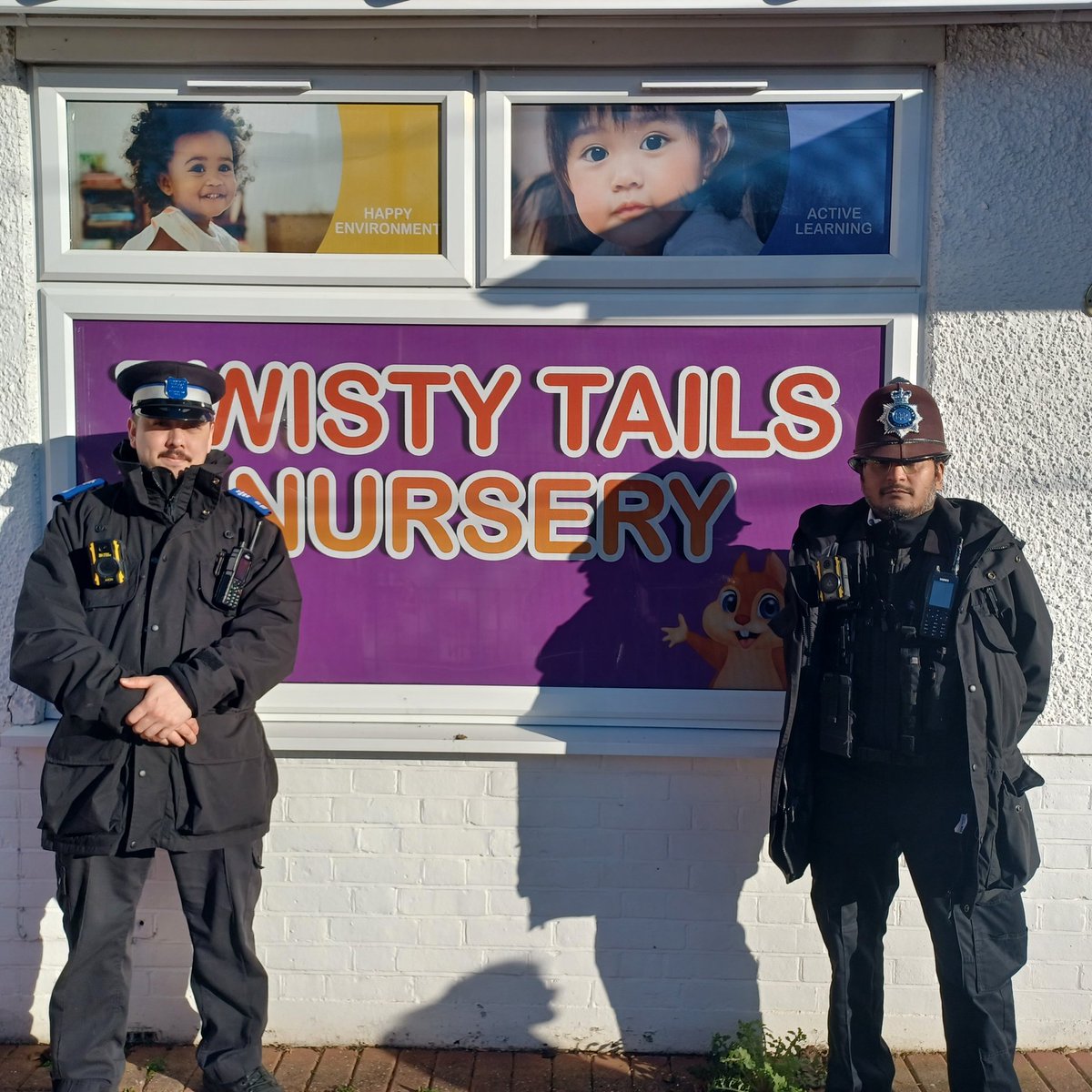 Community visit to Twisty Tails Nursery this week to talk about 'People who can help us'