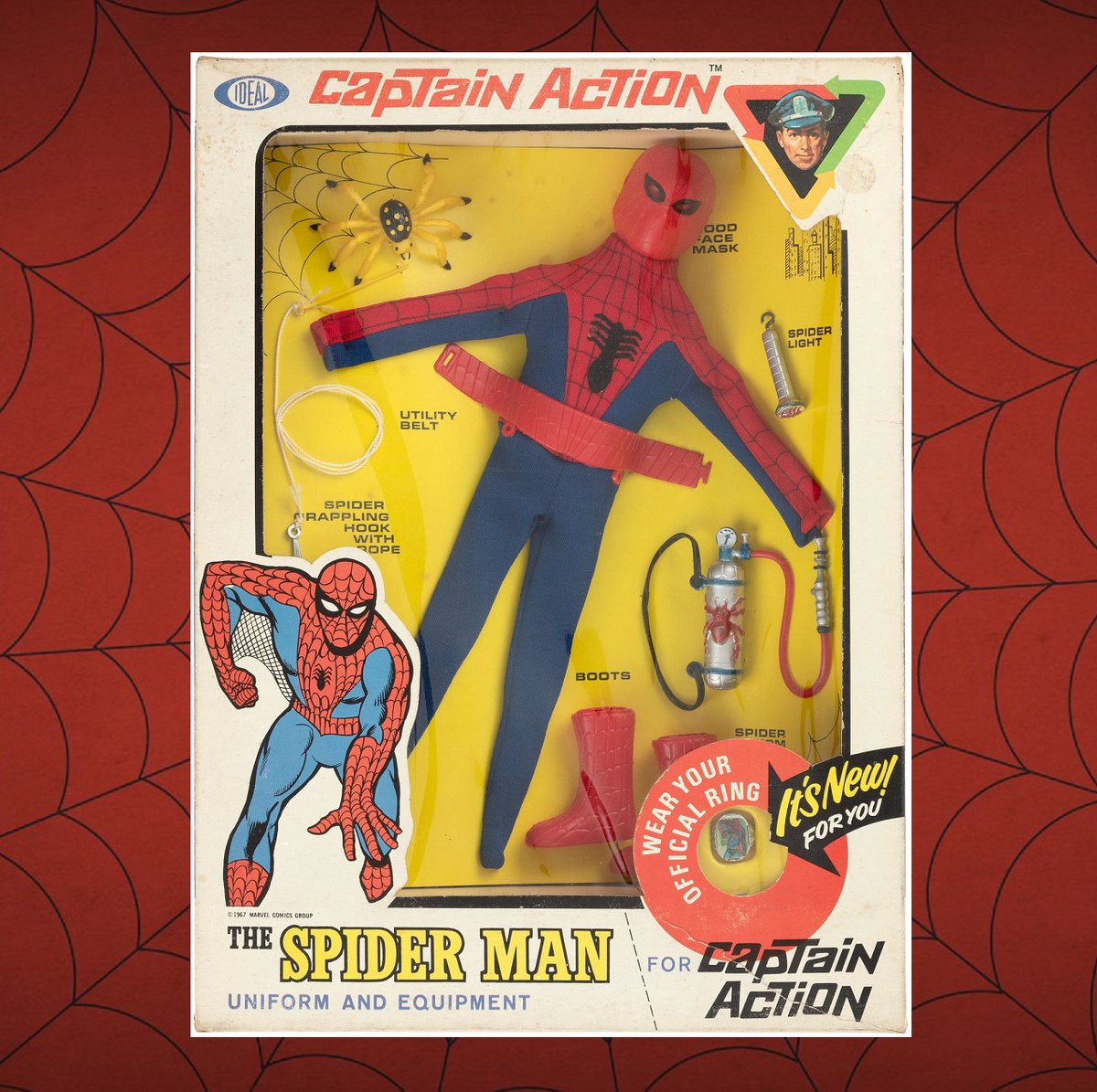 HakesAuctions's tweet photo. SOLD FOR $12,071! Spider-Man Fans went wild for this coveted Captain Action @SpiderMan boxed set at Hake's! If this doesn't make your Spidey Sense tingle, we don't know what will! Contact us today to sell yours! 🕸🕷🕸
#CaptainAction #SpiderMan #actionfigures #collector https://t.co/QJ5Qm3LRFD