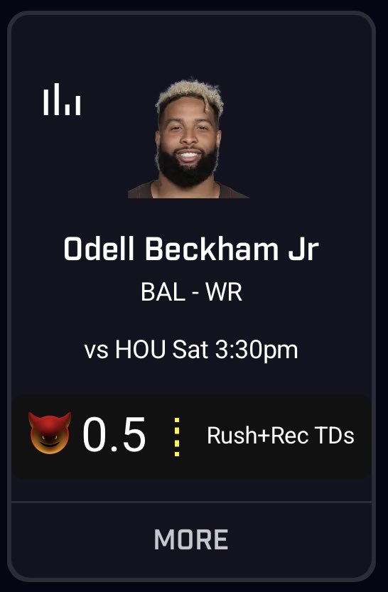 Run this or don’t, but I have a feeling Odell is finding the end zone❕👏🏻

#GamblingTwitter #PrizePicks #PrizePicksnba #PrizePicksmlb
#PrizePicksnhl #freemoney #rxchoffprops
#mlb #wnba #Sleeper #nba