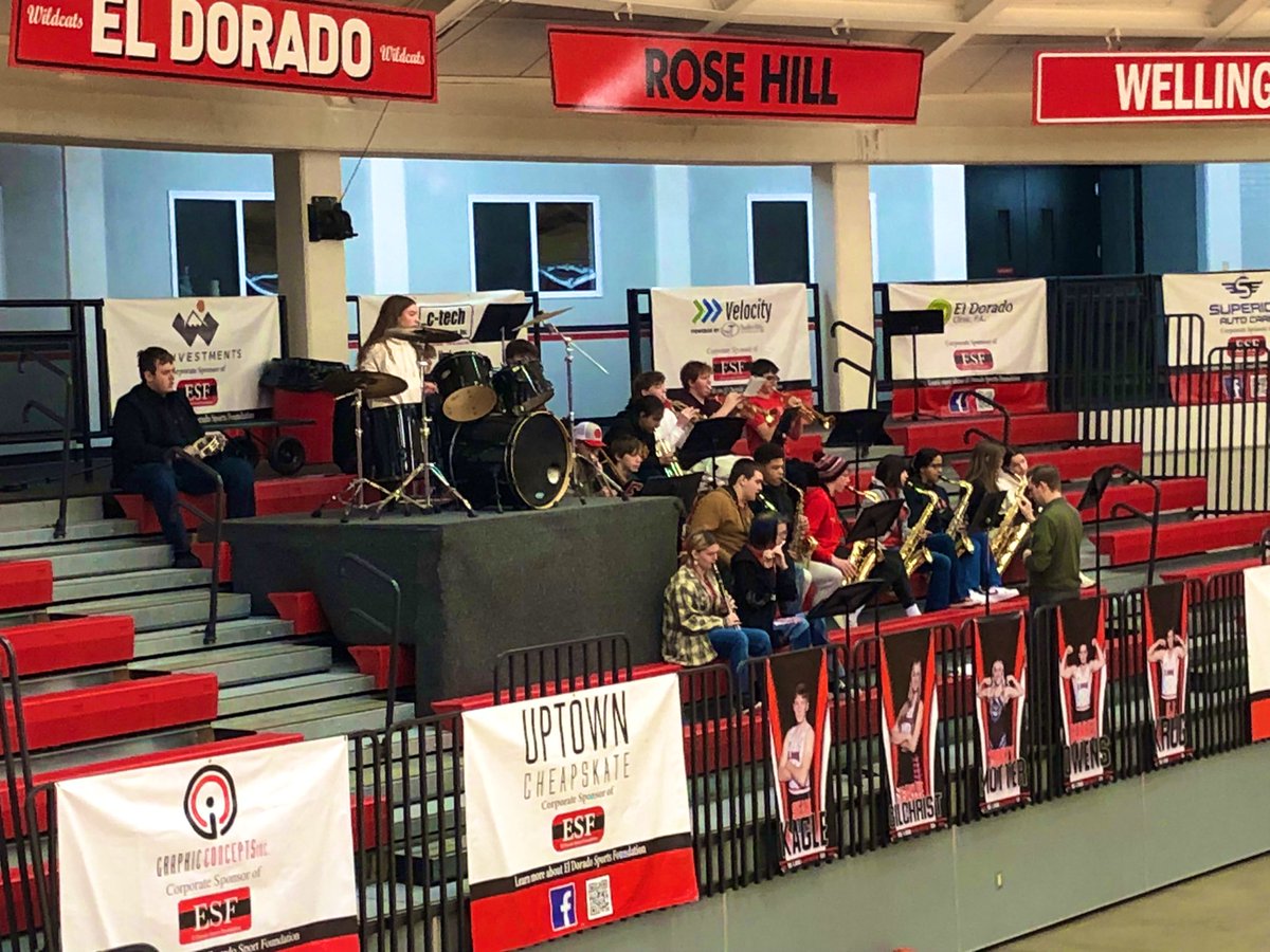Shout out to our Wildcat Band- we appreciate you also putting in a long Bluestem tournament weekend to support our team!