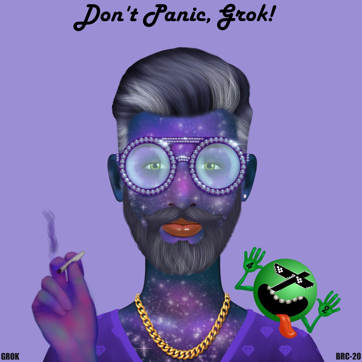 Don't Panic, Grok!
#GROKSTAR #20 of 42
See them all at @GROKSTAR42