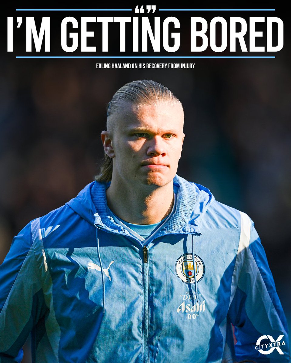 City_Xtra's tweet photo. Erling Haaland is hungry for that #ManCity return. 😈 https://t.co/0vn2XKLWat