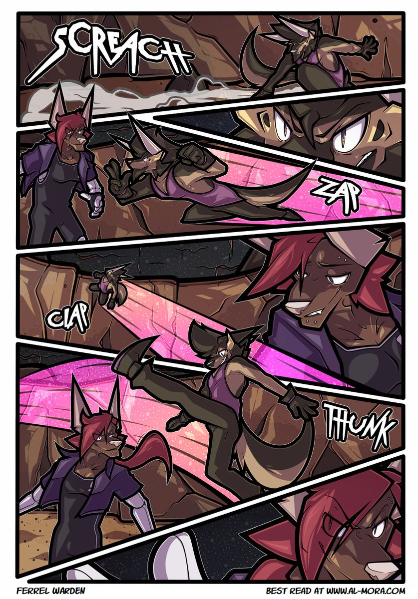 FerrelWarden's tweet image. [Page 98] It&apos;s been fun getting back into drawing action scenes.