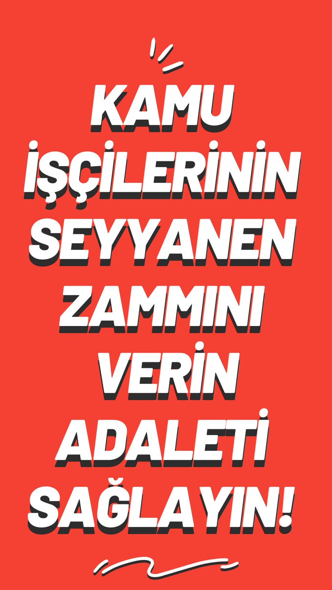 Görmezden gelinemeyecek kadar çok olan kamu işçilerini daha fazla bekletmeden seyyanen zammını verin, gecikmişte olsa adaleti sağlayın!

KAMUNUN EMEKÇİSİ YOK SAYILAMAZ!

#İsciyiyoksayma 
#İşçiye15BinSeyyanen 
<a href="/isikhanvedat/">Prof. Dr. Vedat Işıkhan</a> 
<a href="/csgbakanligi/">T.C. Çalışma ve Sosyal Güvenlik Bakanlığı</a>
<a href="/turkiskonf/">TÜRK-İŞ</a>
<a href="/hakiskonf/">HAKİŞ KONFEDERASYONU</a>