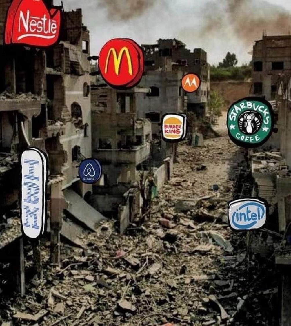 هذا ماتصنعه هذه الشركات بأهلنا في غزّة …
فإن لم تساند إخوانك في غزّة بالدفاع عن أنفسهم فأقل الواجب على أي مسلم او أي شخص لايزال في قلبه ضمير هو مقاطعتها وعدم المشاركة معها في هذا الجُرْم 

ساهم مع إخوانك في دفع الجُرْم عنهم ولاتكن صفرا