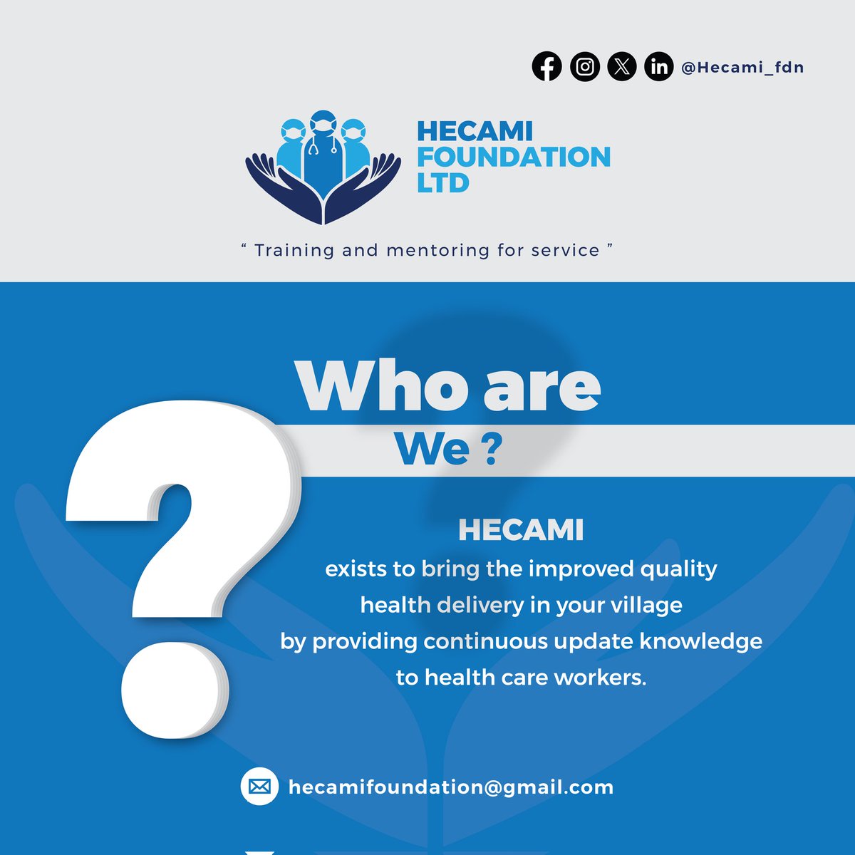HECAMI FOUNDATION LTD tweet media