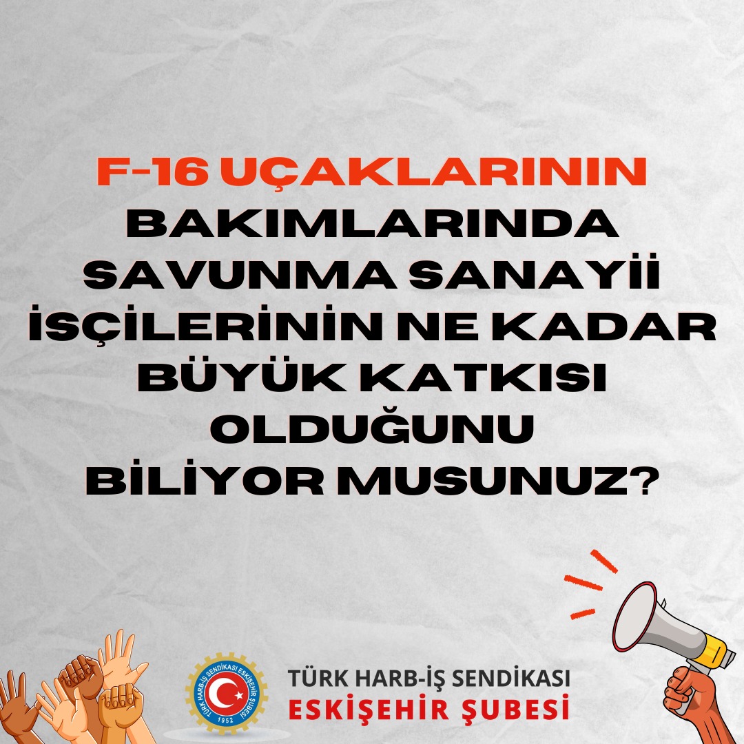 Türk Harb-İş Sendikası Eskişehir Şubesi tweet media